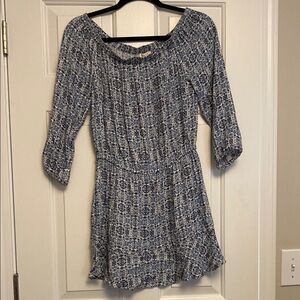 Joie Blue and White Patterned Dress